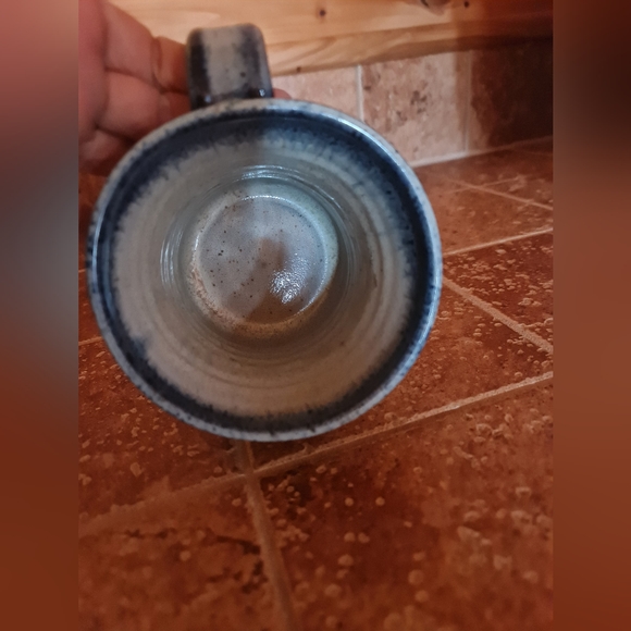 Handmade Hand-Thrown Coffee Mug Ceramic Glazed Pottery Rustic Mountain Cabin XL - Picture 4 of 7